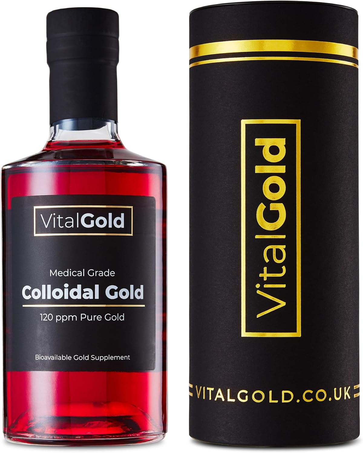 Ultra Strength Vital Gold Colloidal Gold 120 PPM Liquid Supplement - 500ml - Espot.com.au