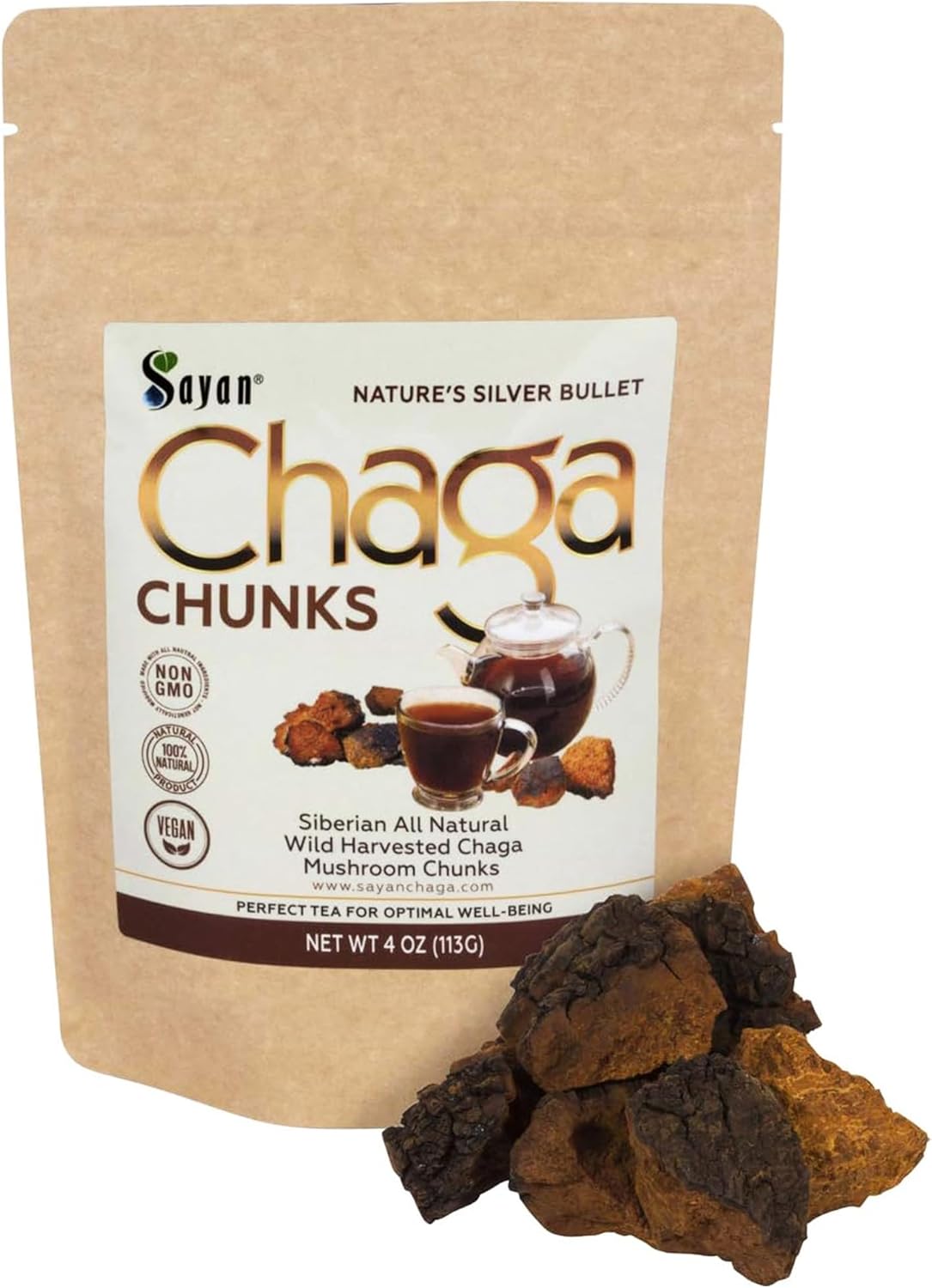 4-oz-sayan-siberian-chaga-mushroom-chunks-with-black-top---premium-antioxidant-tea-for-immune-support-focus-digestive-health---non-gmo---wild-harvested-1