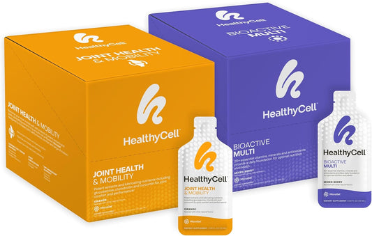 Healthycell Bioactive Multi + Joint Health & Mobility Bundle - Daily Vitamins + Joint Lubrication Supplement - Liquid Supplements for Maximum Absorption - 60 Gel Packs - Espot.com.au