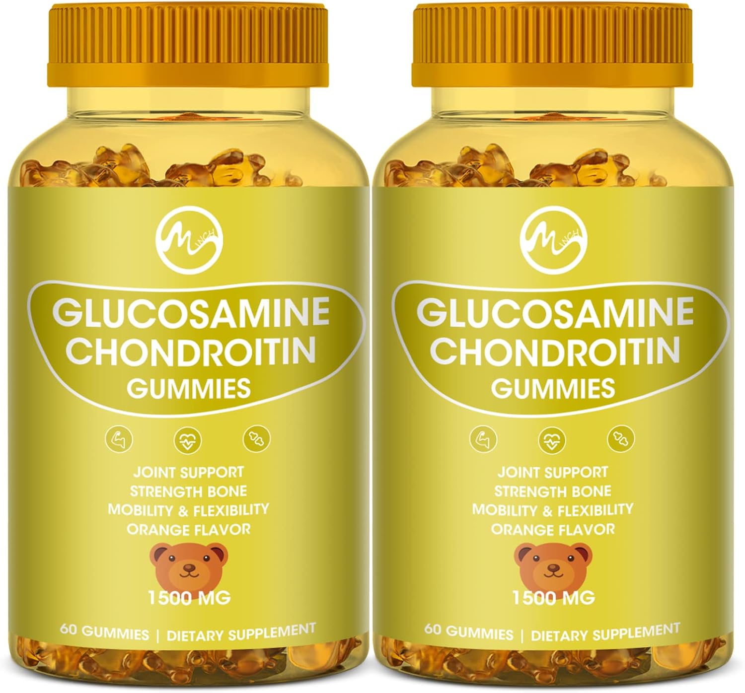 2-pack-glucosamine-chondroitin-gummies-with-msm---1500mg-extra-strength-for-joint-immune-support---adults-men-women---m-inch-1