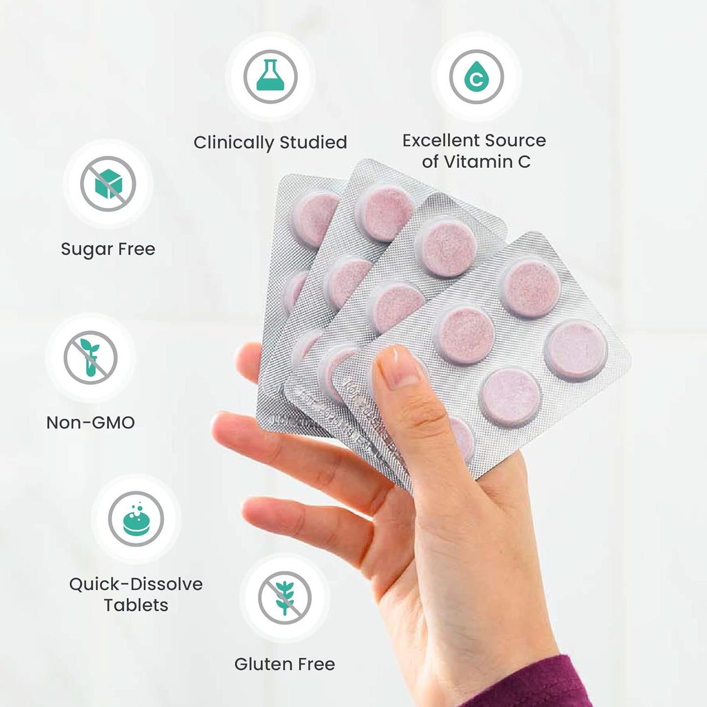 Neo40 Daily Heart & Blood Circulation Support Supplements - Boost Nitric Oxide & Blood Pressure - 30 Dissolvable Tablets - Fruity Flavor - By humanN - Espot.com.au