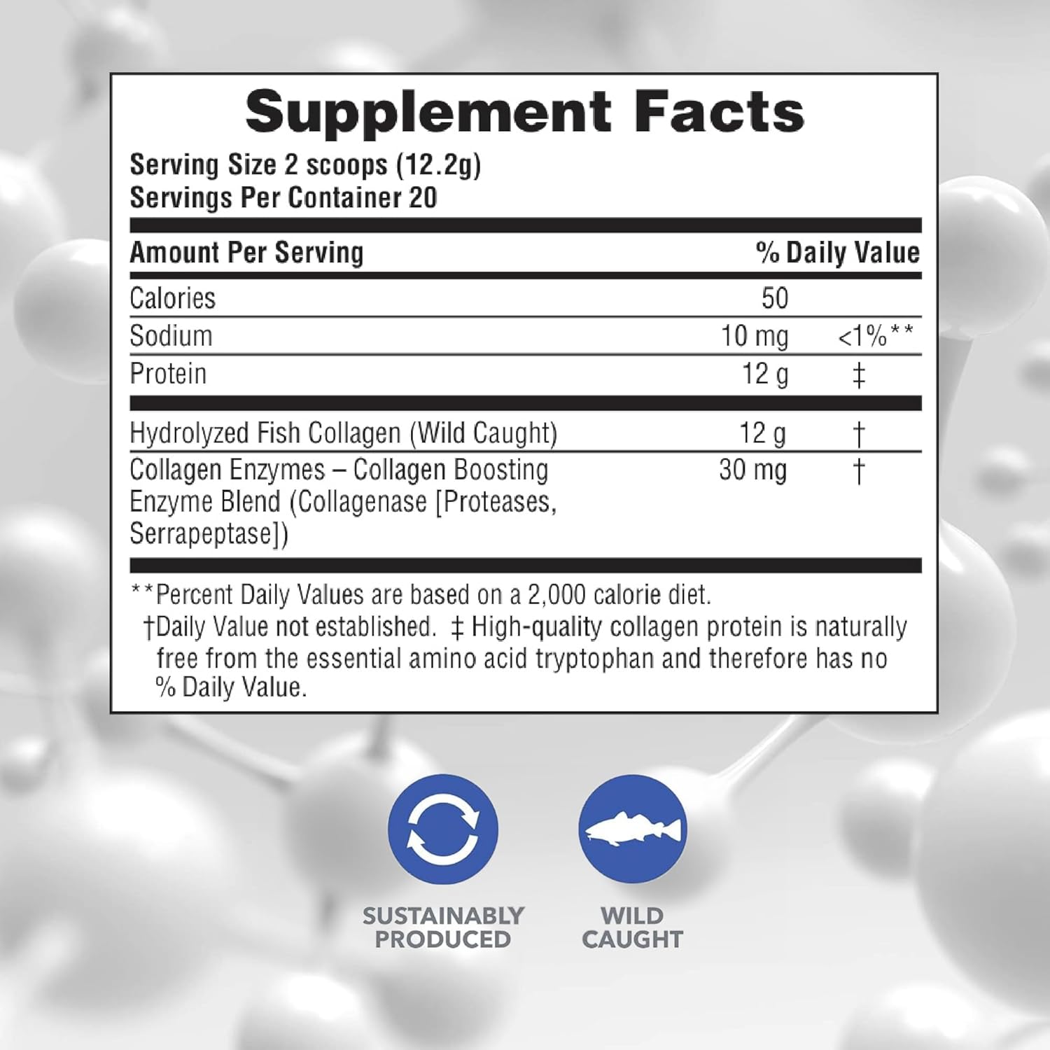 marine-collagen-peptides-for-hair-skin-nails-joints-immune-support---unflavored-gluten-free-non-gmo---20-servings---054-lb-2