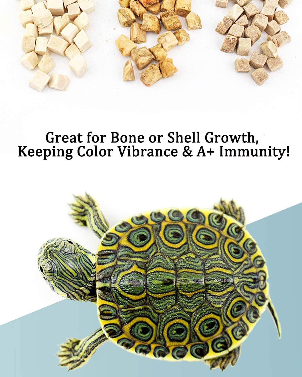 bnyee-3-in-1-freeze-dried-turtle-food---chicken-duck-fish-meat-treats-8-oz---natural-human-grade-formula-6