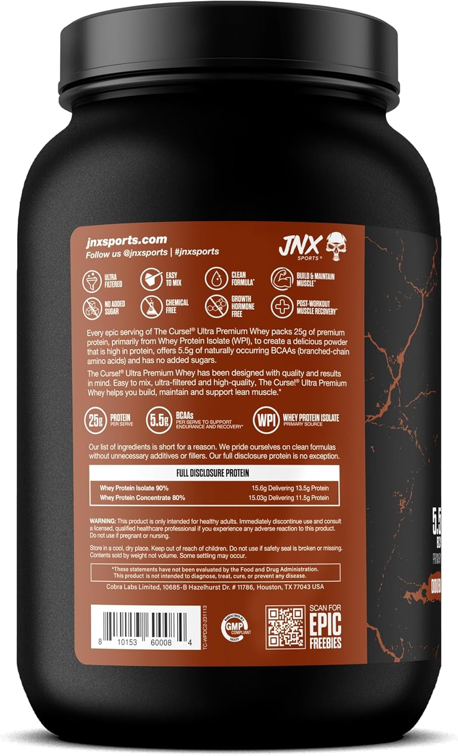 the-curse-double-chocolate-whey-protein-powder---2lb-25g-protein-per-serving-premium-whey-isolate-source-by-jnx-sports-3