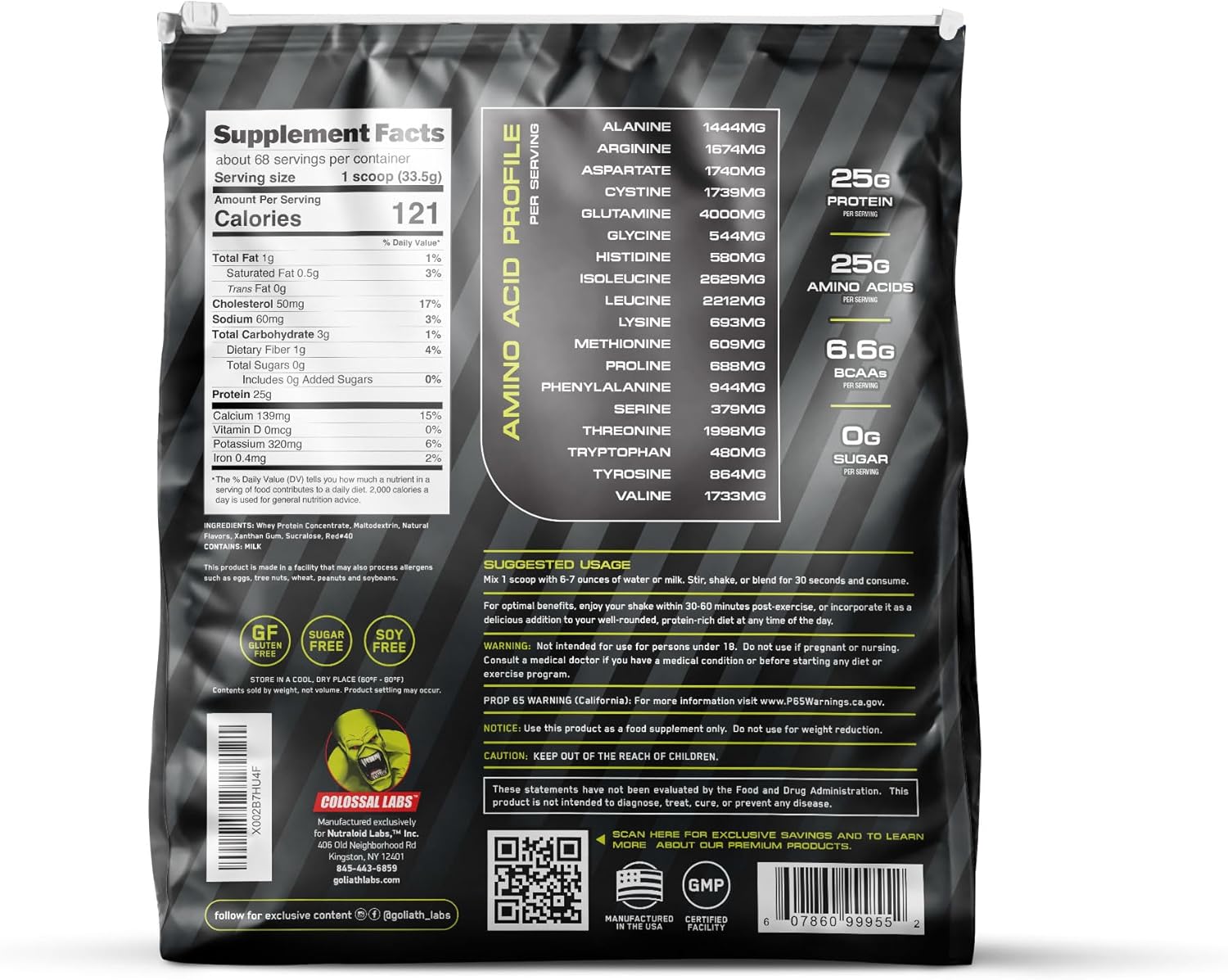 strawberry-whey-protein-powder---5-lbs-25g-protein-66g-bcaas---cold-filtered-muscle-protein-powder-by-colossal-labs-5