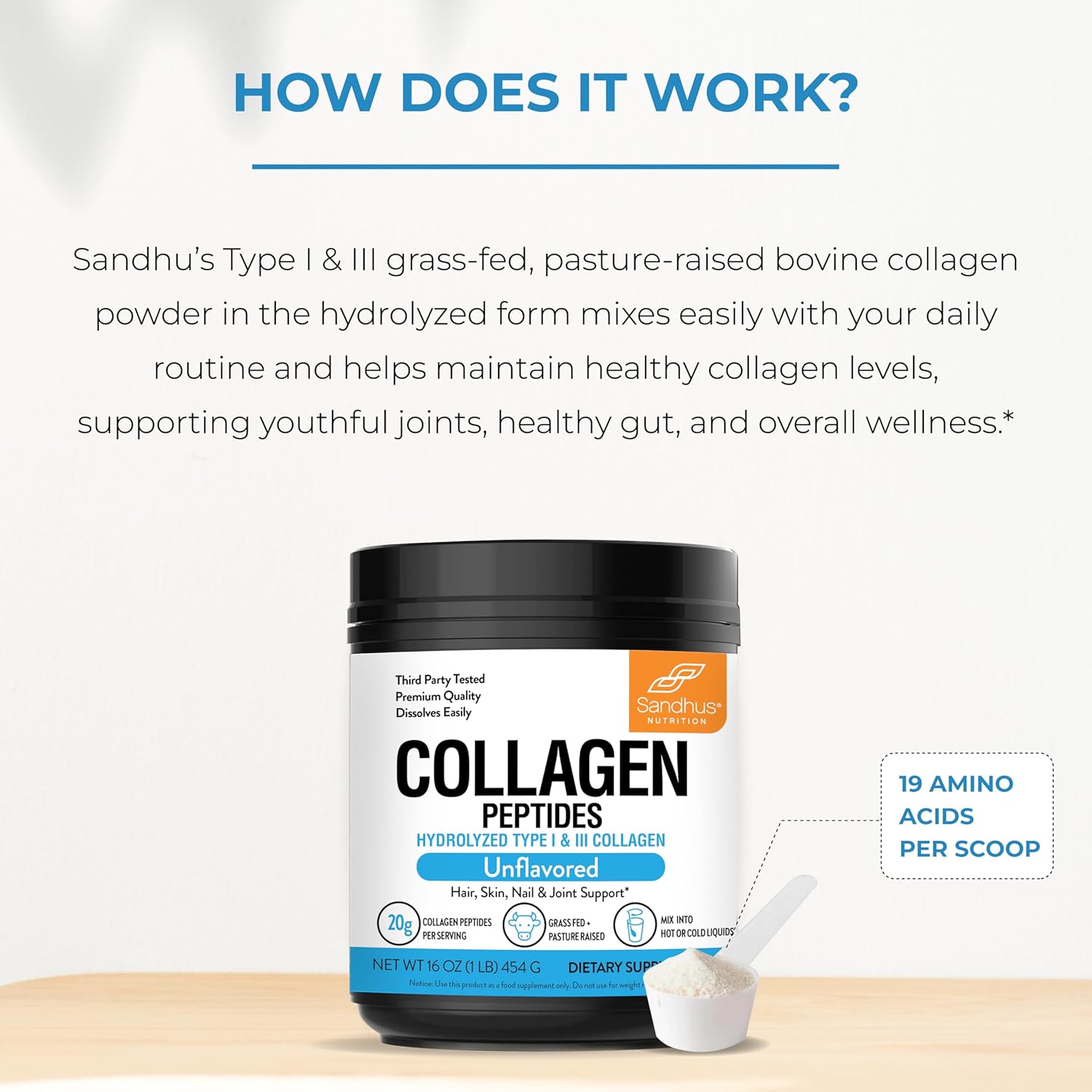 sandhus-1-lb-collagen-peptides-powder---unflavored-grass-fed-bovine-collagen---made-in-usa---supports-skin-hair-nails-mobility-joint-bone-health---22-servings-7