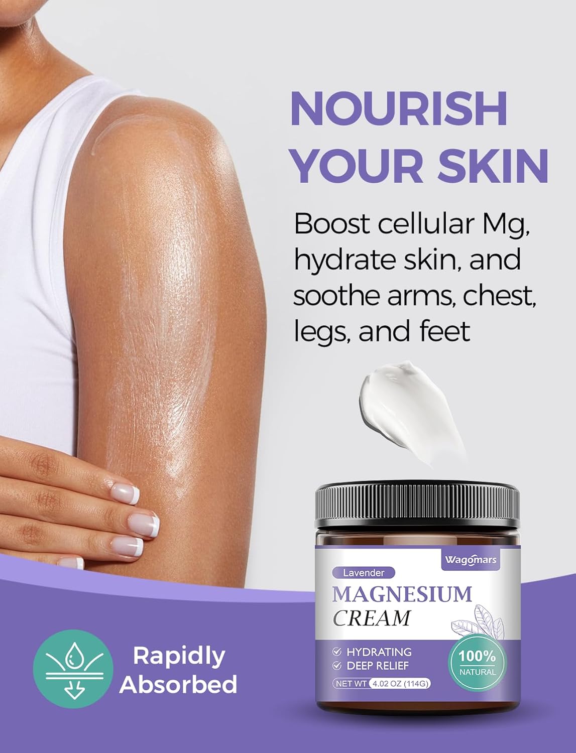 lavender-magnesium-cream-for-sleep---topical-lotion-for-leg-cramps-pain-relief-muscle-relaxation---natural-body-butter-for-hydration---safe-for-kids-6