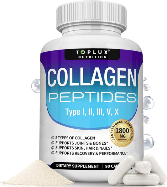 premium-toplux-multi-collagen-peptides-complex-pills---1800-mg-type-i-ii-iii-v-x-for-skin-hair-joint-support---hydrolyzed-protein-supplement-for-men-women---90-capsules-1