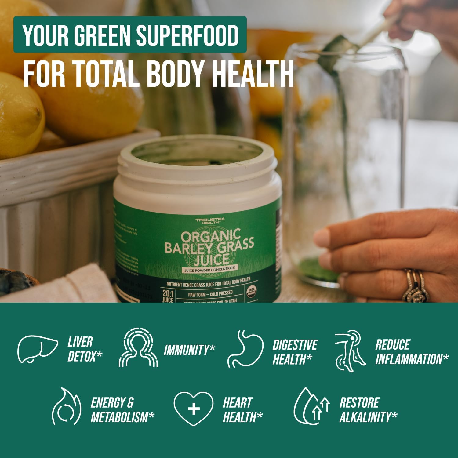 organic-barley-grass-juice-powder---grown-in-utah-volcanic-soil---raw-bioactive---co2-dried---gluten-free-gmo-free-vegan---53-oz---wheatgrass-juice-powder-alternative-4