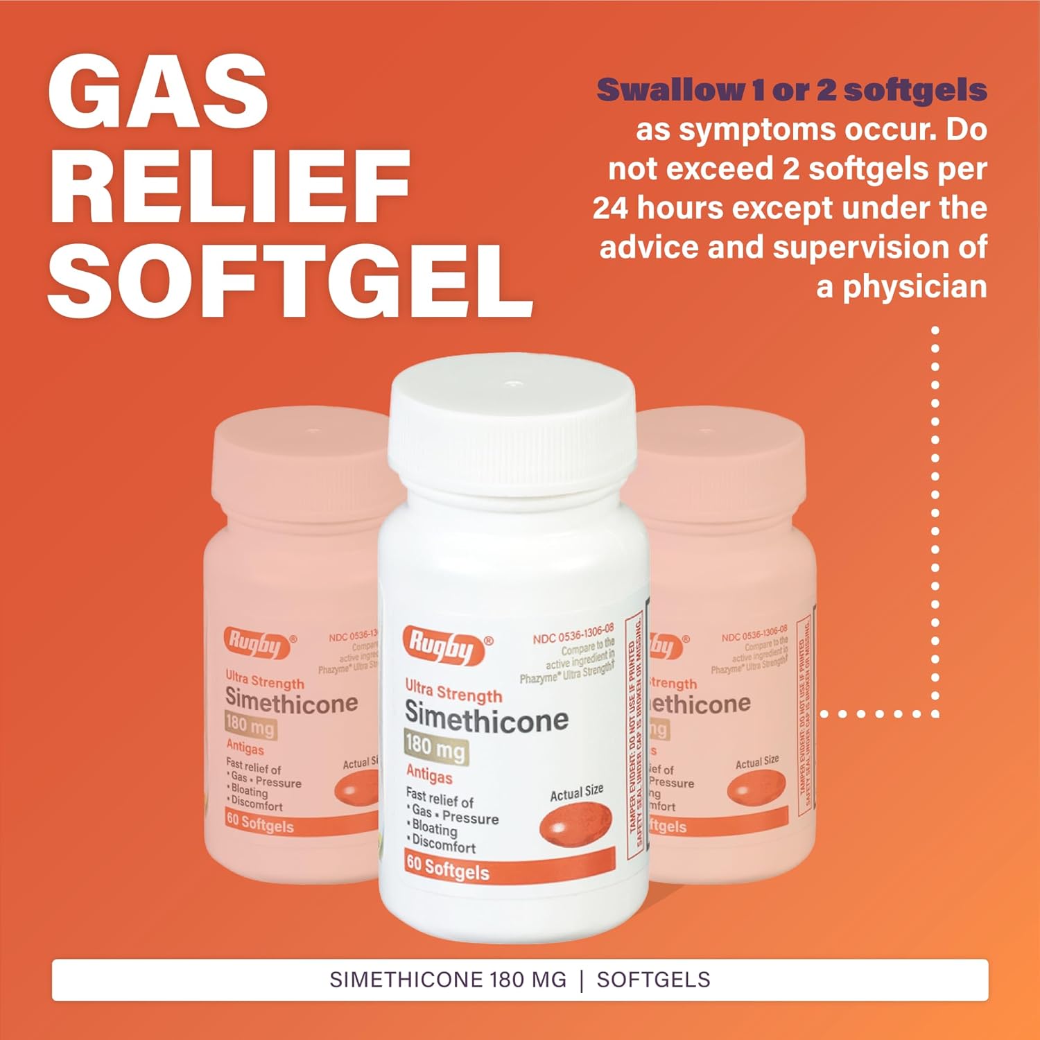 rugby-ultra-strength-simethicone-gas-relief-softgels---180mg-maximum-gas-relief-for-adults---anti-flatulence-bloating-aid---60-softgels-6-pack-3