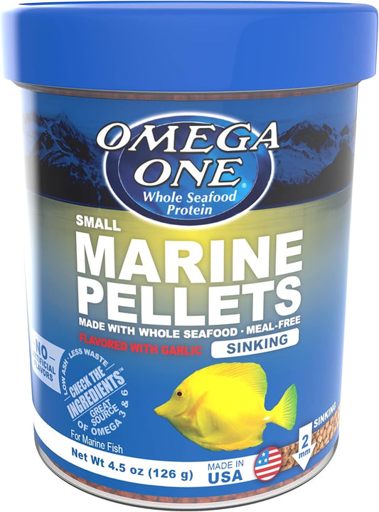 premium-omega-one-garlic-marine-small-sinking-pellets---45-oz---nutritious-fish-food-for-marine-aquariums-1