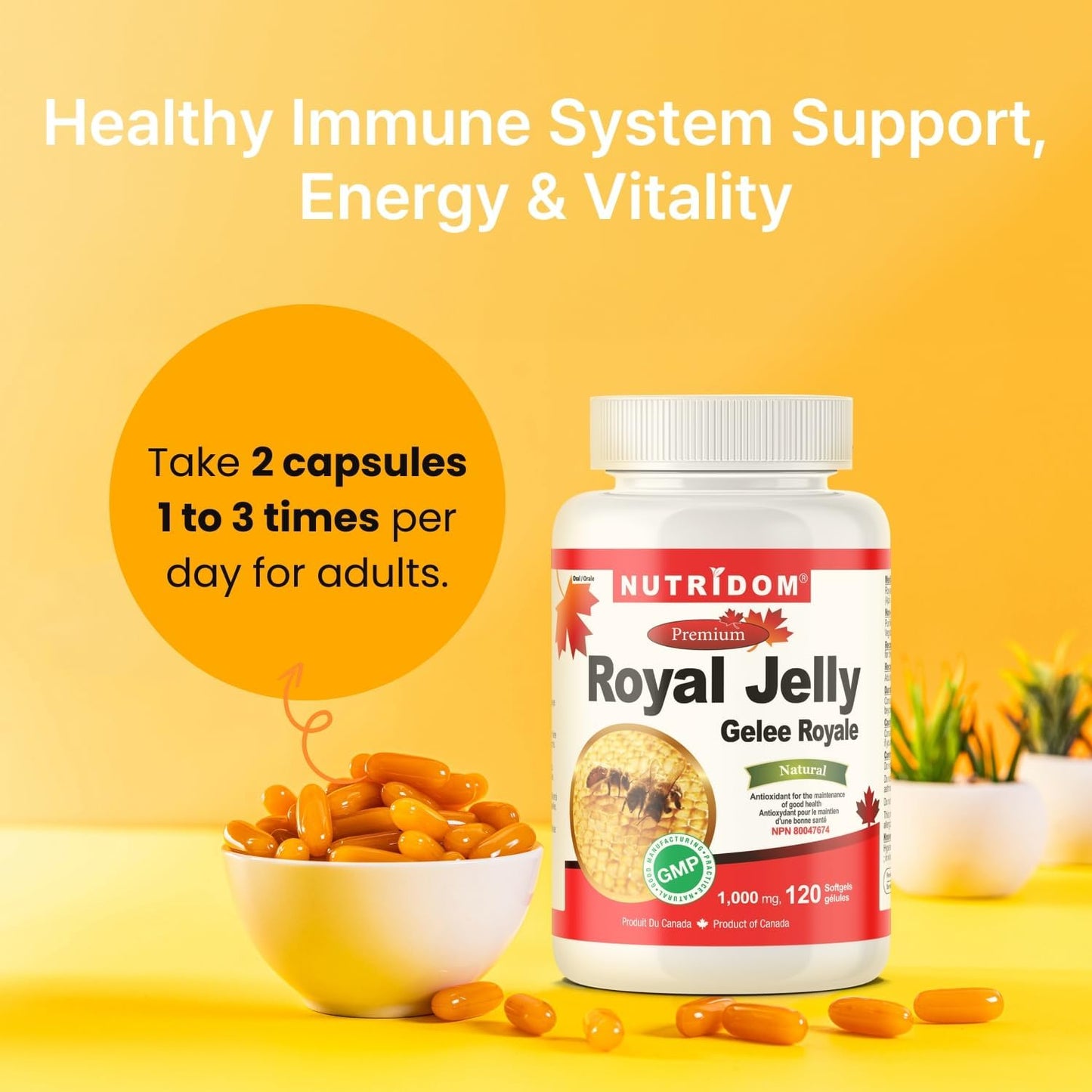 nutridom-royal-jelly-softgels---1000mg-120-count---one-bottle-5