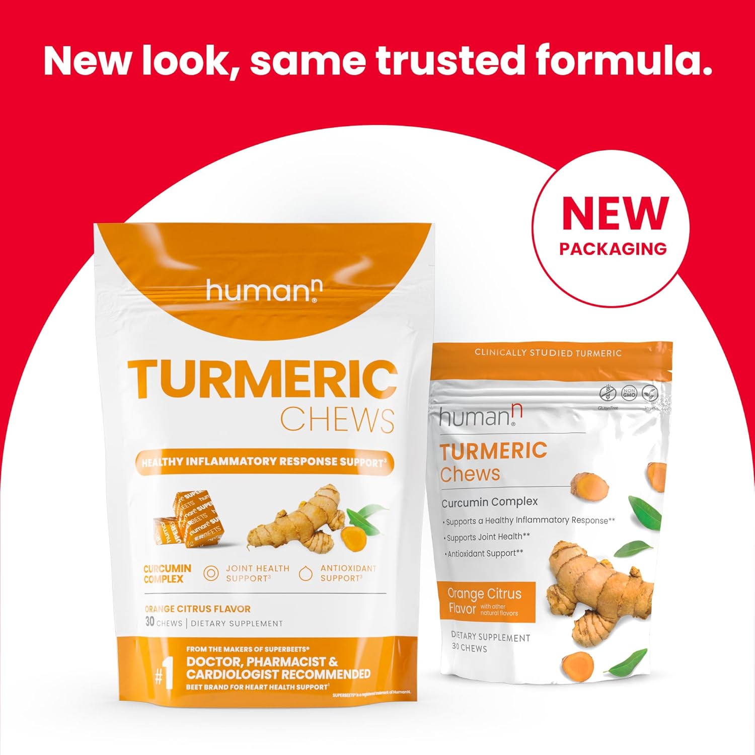 SuperBeets Makers Turmeric Chews - High Absorption Curcumin Complex - Orange Citrus - Joint Health Support - 30 Count - Espot.com.au