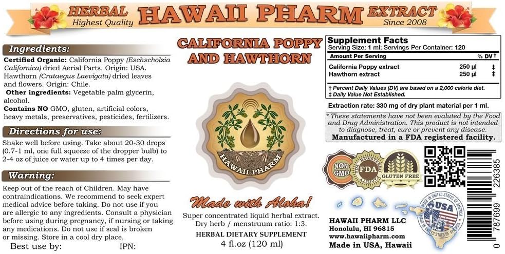 hawaii-pharm-californian-poppy-and-hawthorn-liquid-extract---4-oz-bottle-2