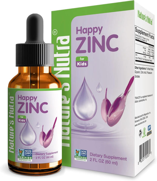 Premium Liquid Zinc for Babies, Children & Kids - TRAACS Chelate, High Bioavailability - Non-GMO, Kosher - 2 Fl. Oz - Espot.com.au