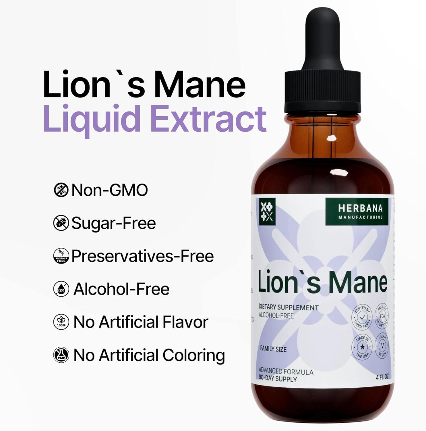 herbana-manufacturing-lions-mane-liquid-extract-4-fl-oz---mushroom-drops-for-brain-memory-mental-clarity-immune-support---high-potency-tincture---90-day-supply-5