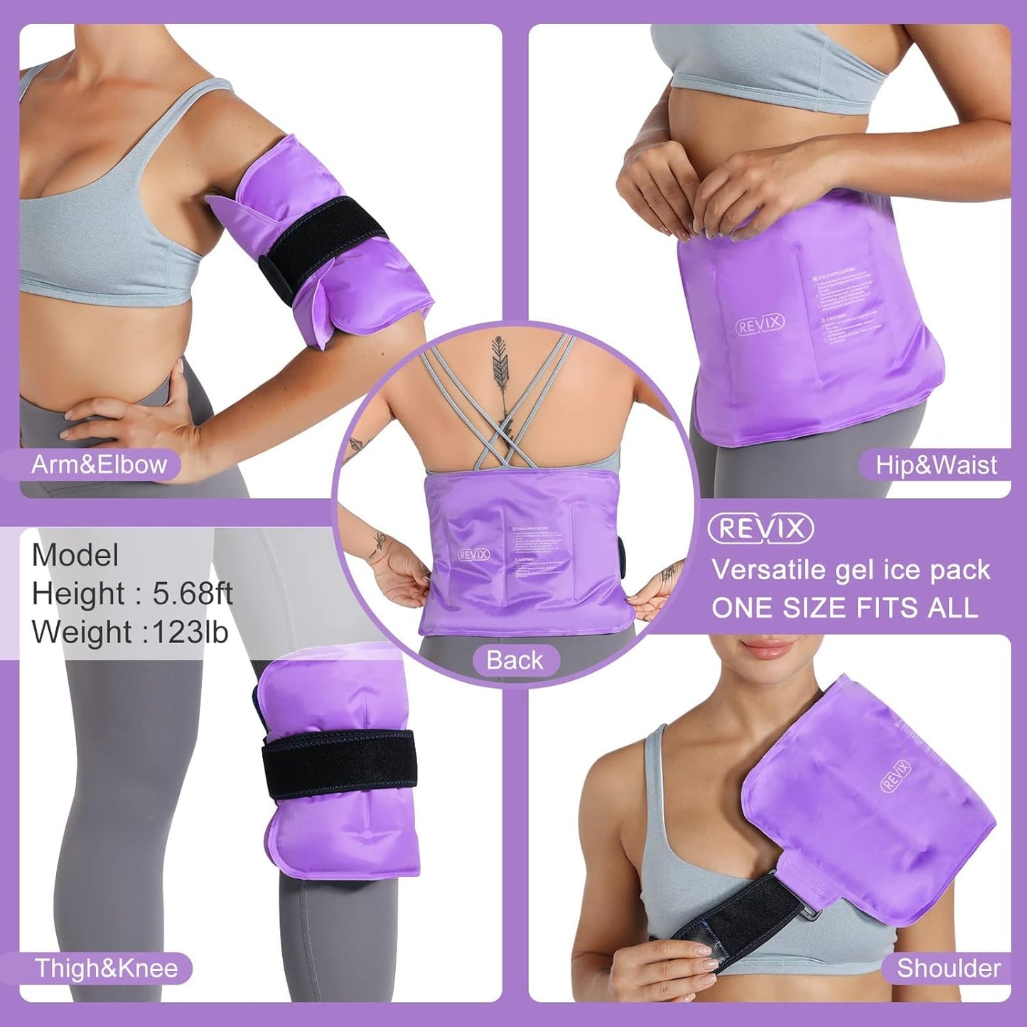 REVIX Ice Pack for Knee and Shoulder Pain Relief - Reusable Hot Cold Pack for Injuries and Swelling - Espot.com.au