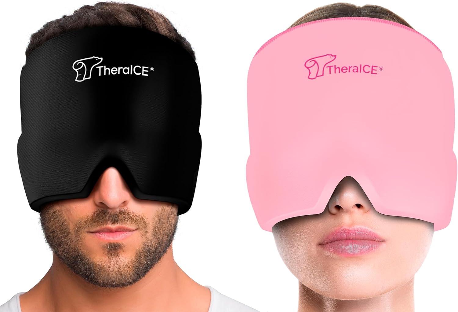 theraice-cooling-gel-migraine-relief-cap---headache-ice-pack-mask-for-tension-stress-hangover---face-cold-compress-head-wrap-for-soothing-relief-1