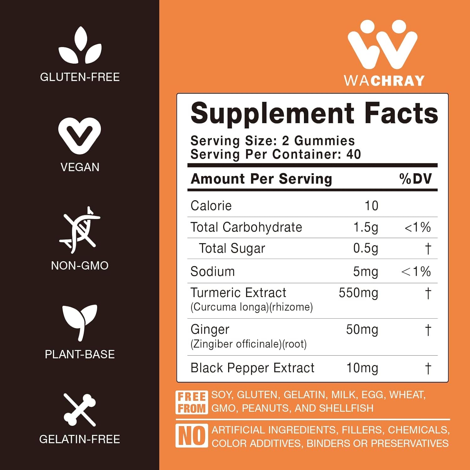 2-pack-turmeric-curcumin-gummies-with-ginger-black-pepper-extract---pain-inflammation-support-for-joints-weight---vegan-organic-tumeric-gummy-supplements-for-adults-kids-4