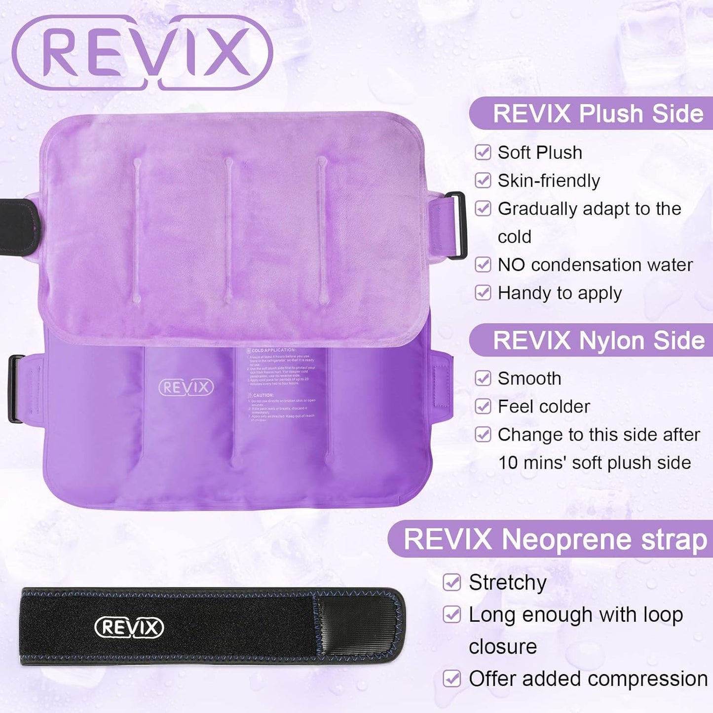REVIX Ice Pack for Knee and Shoulder Pain Relief - Reusable Hot Cold Pack for Injuries and Swelling - Espot.com.au