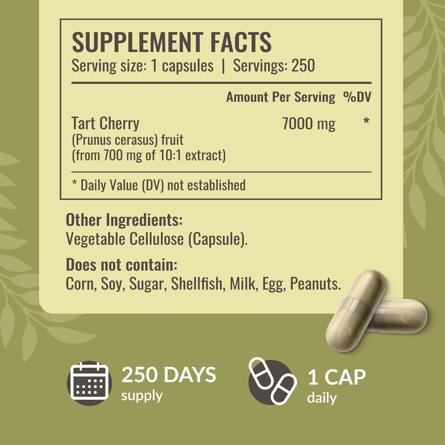 tart-cherry-extract-capsules---7000mg-juice-powder-for-uric-acid-cleanse-support---vegan-antioxidant-supplement---250-capsules-3