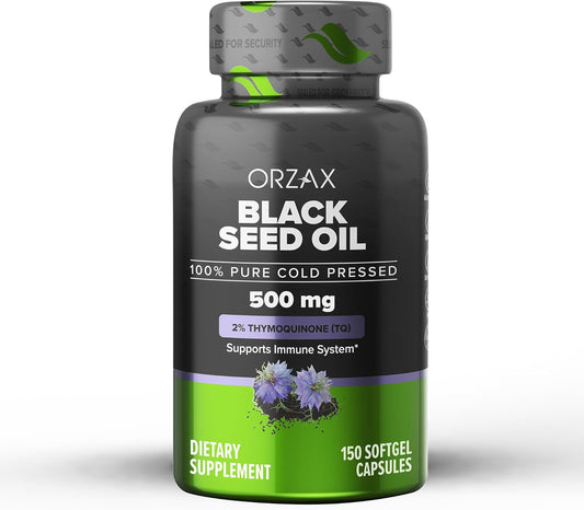 100-pure-cold-pressed-black-seed-oil-softgel-capsules---non-gmo-rich-in-omega-3-6-9-thymoquinone---for-immune-support-hair-skin-face---500mg-150-count-1