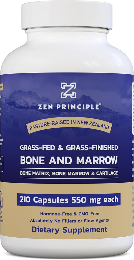 zen-principle-grass-fed-beef-bone-marrow-supplement---3300mg-210-capsules---supports-skin-oral-health-joint-health-overall-wellness---whole-bone-extract-for-whole-body-benefits-1