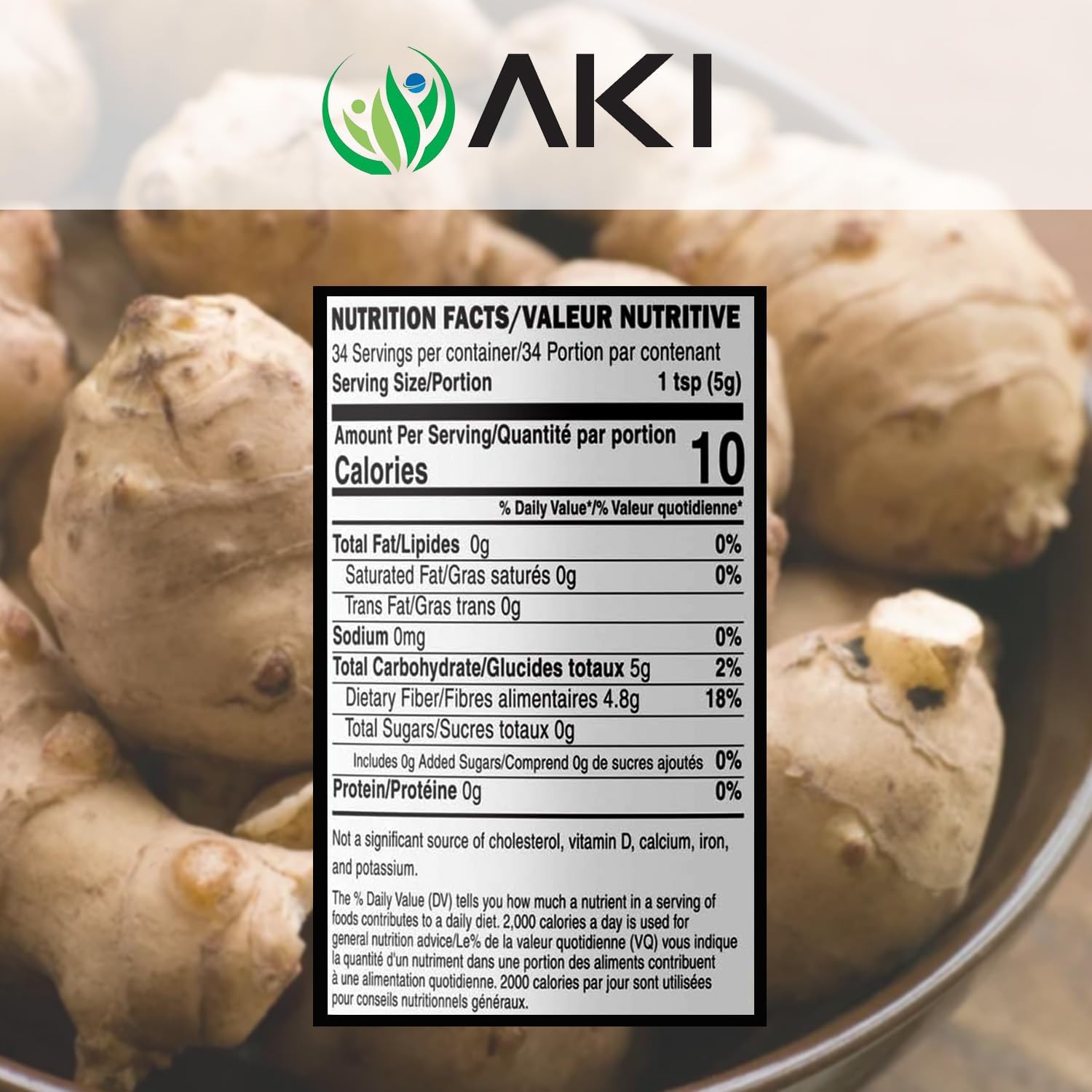 organic-jerusalem-artichoke-inulin-powder---6oz-170g-rich-in-fiber-prebiotics-for-coffee-smoothies-meals-vegan-gluten-free---1-pack-3