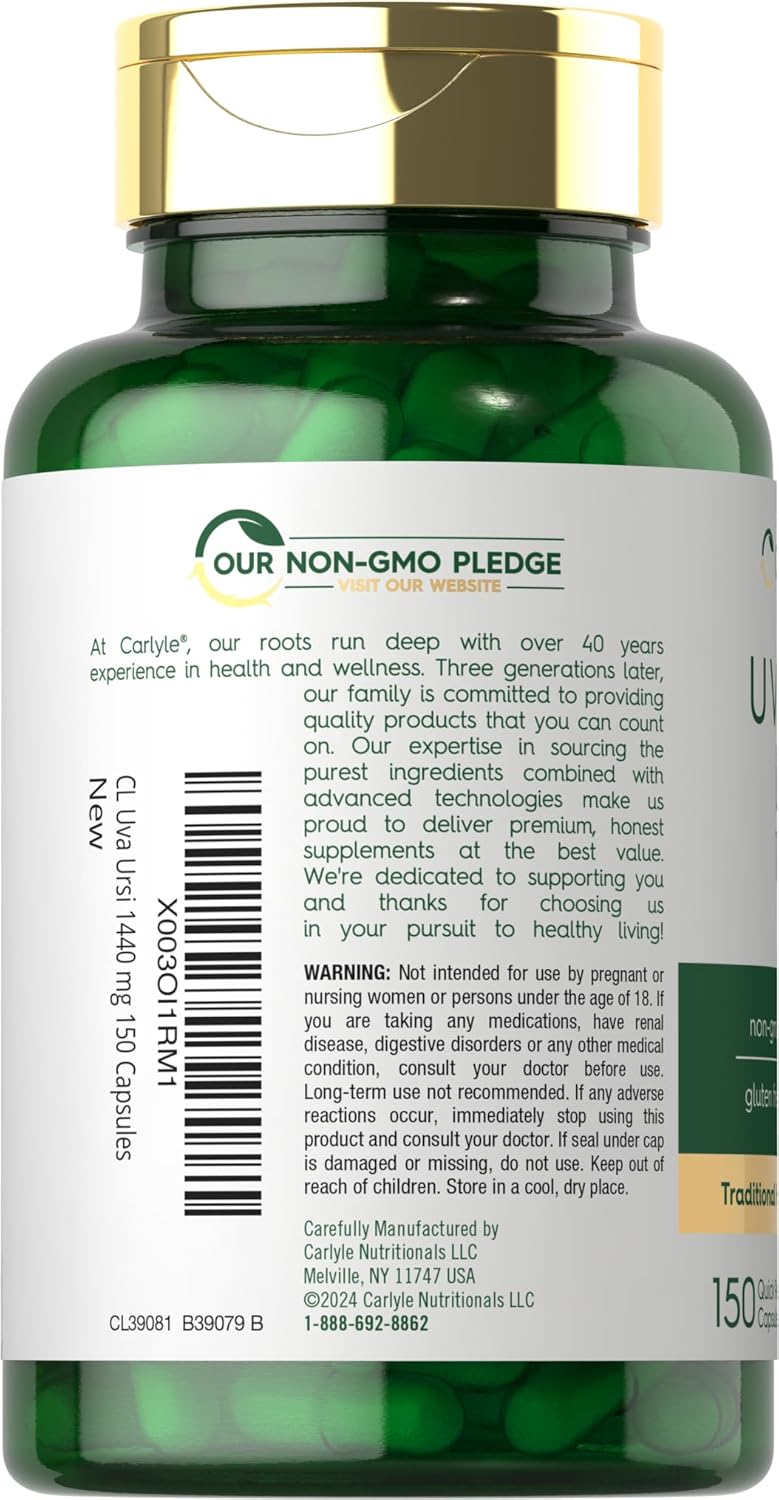 carlyle-uva-ursi-herbal-leaf-extract-capsules---1440mg-150-count---non-gmo-gluten-free-supplement-3