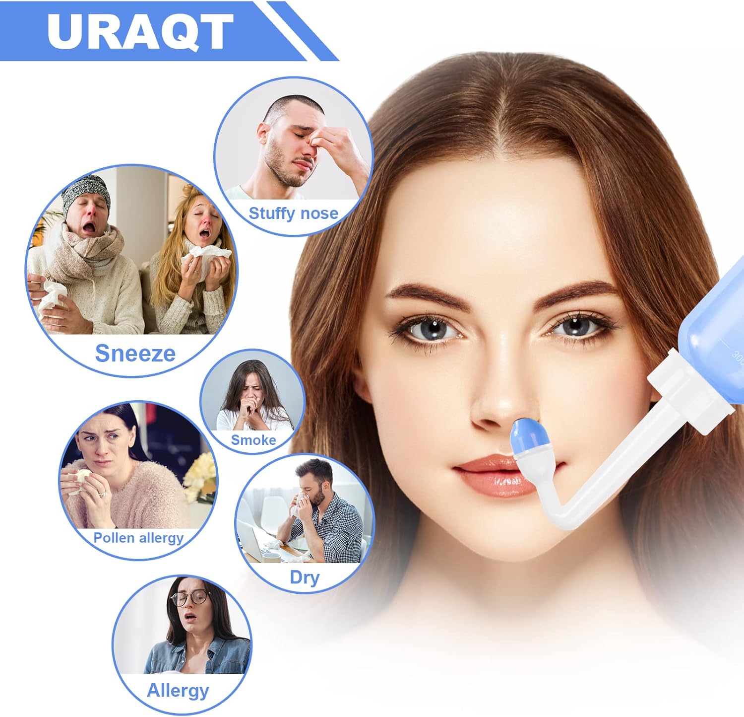 300ml-uraqt-neti-pot-nasal-rinse-kit-with-20-salt-packets---sinus-rinse-bottle-for-adult-and-kid---bpa-free---pressure-rinse-nasal-irrigation-3