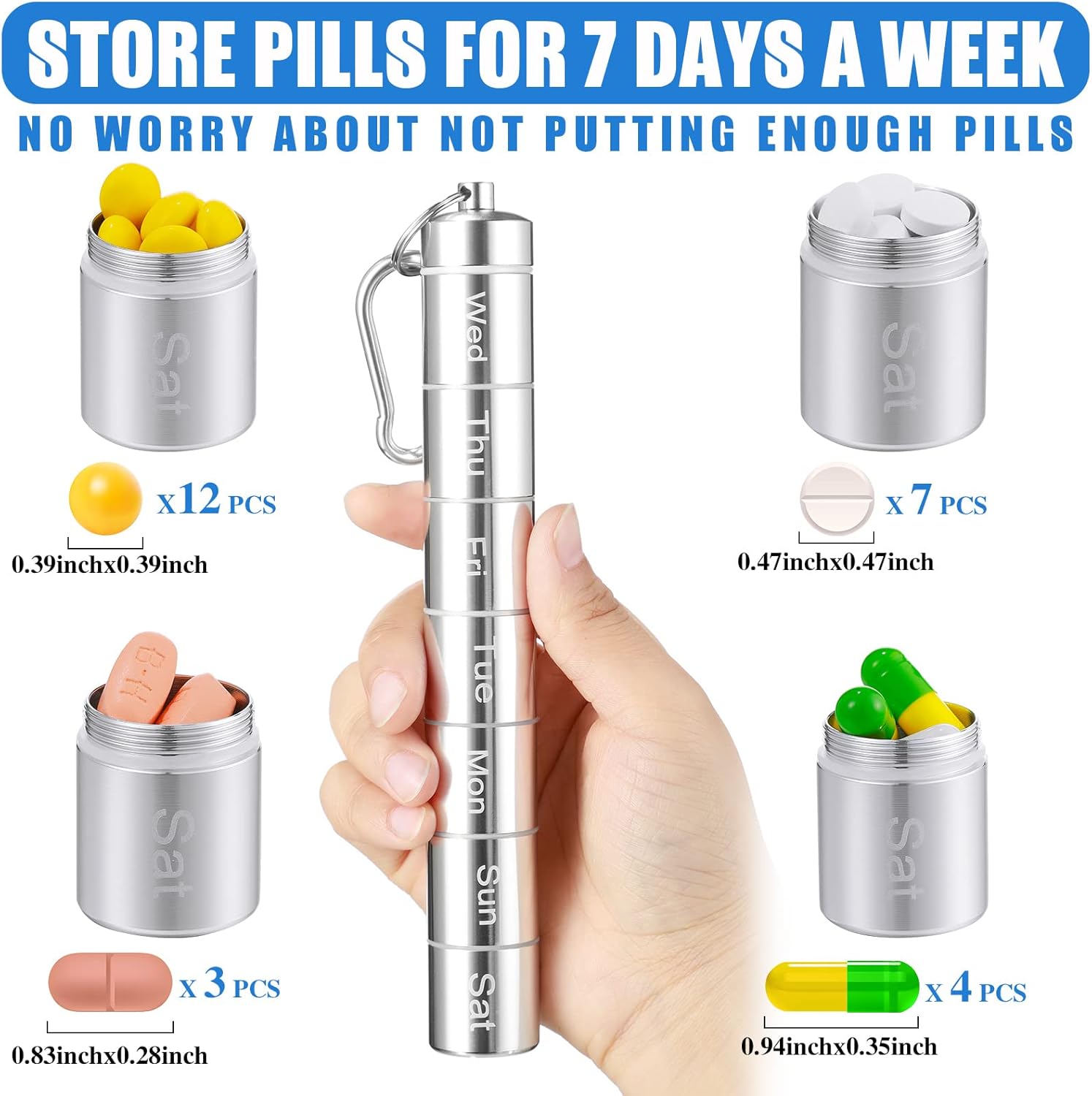 stackable-metal-pill-case-2-pack---weekly-pill-organizer-for-travel---7-day-small-pill-container---metal-pill-holder-in-black-and-silver-3