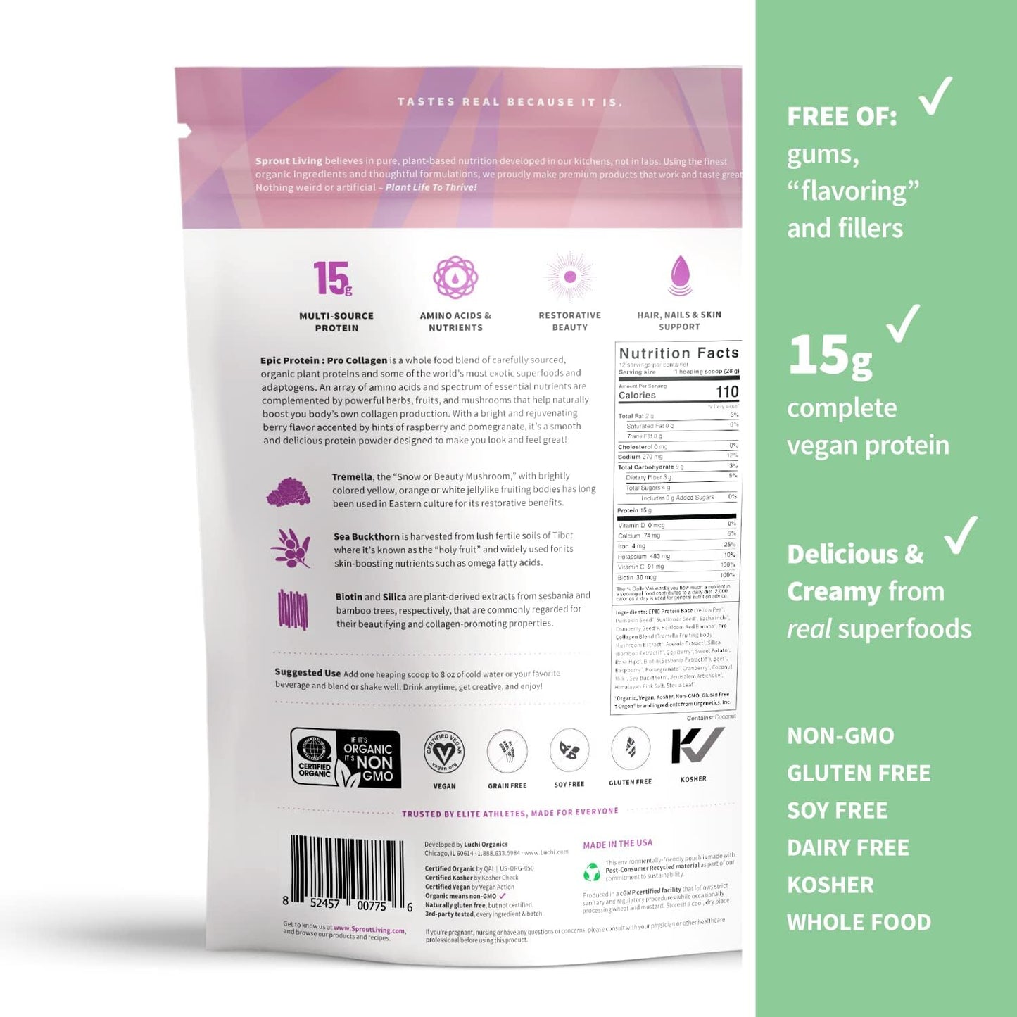 organic-plant-based-protein-powder-with-superfoods---berry-flavor-15g-protein-vegan-non-gmo-gluten-free---07lb-12-servings-3