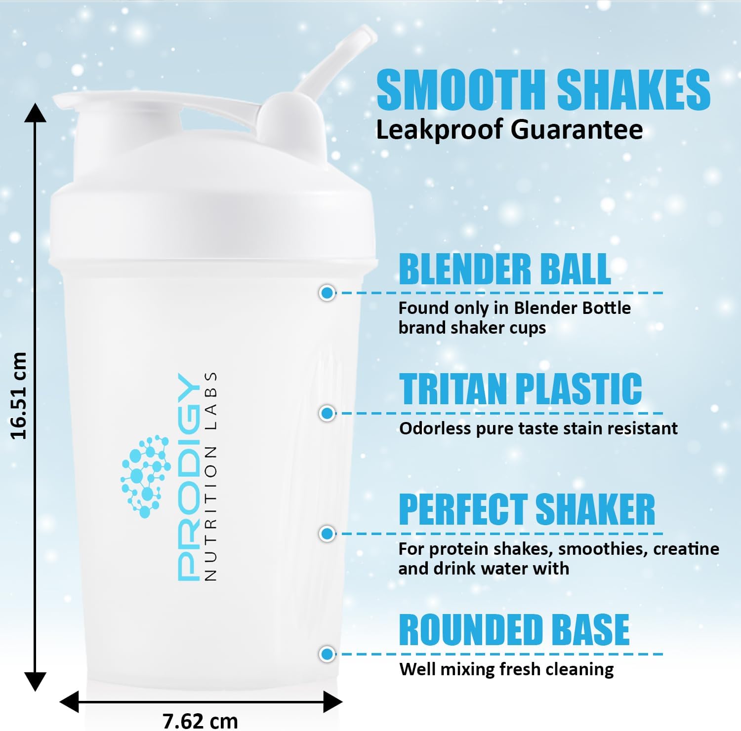 prodigy-nutrition-labs-14-oz-premium-shaker-bottle-for-protein-shakes-pre-workout---white-color-4