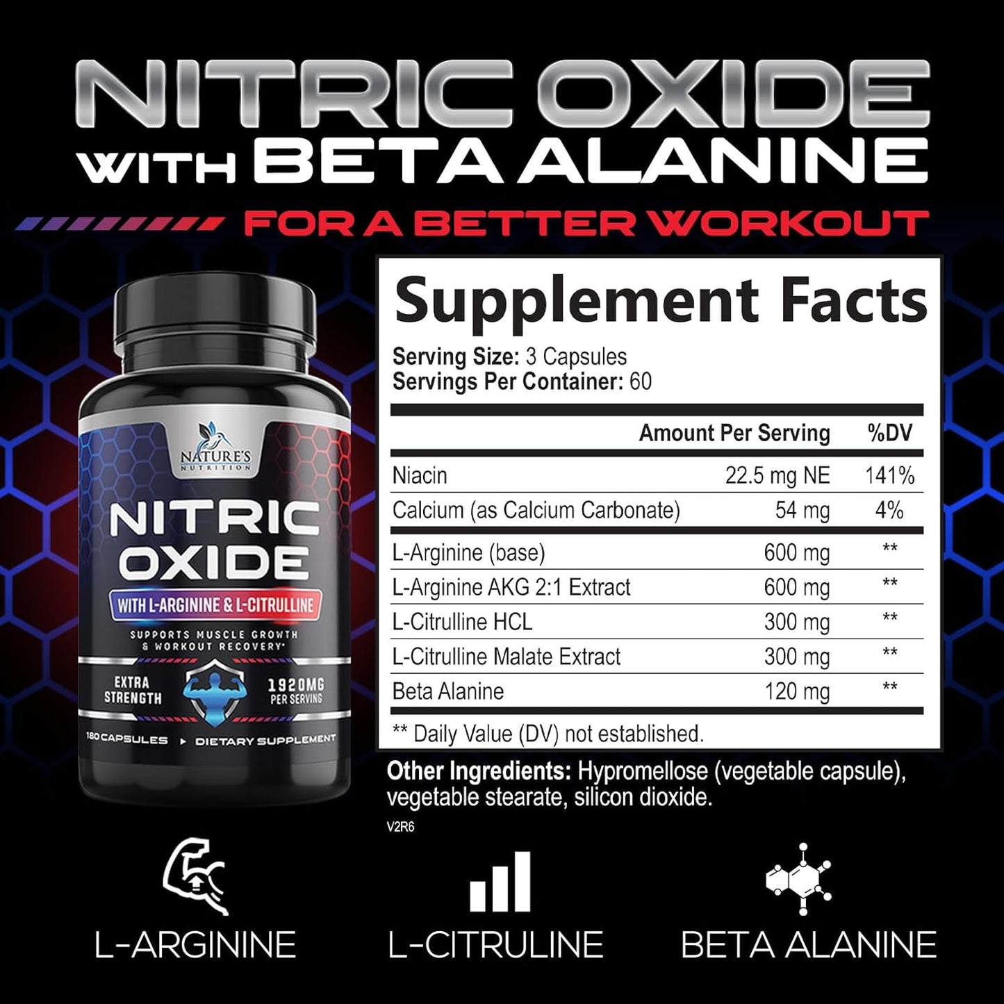 extra-strength-nitric-oxide-booster-with-l-arginine---powerful-support-for-men-and-women-citrulline-muscle-heart-health-energy---non-gmo-supplement-180-capsules-2