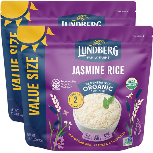 regenerative-organic-certified-jasmine-rice---quick-easy-microwavable-long-grain-white-rice-aromatic-thai-flavor-non-sticky-fluffy-texture---173-oz-x-2-pack---value-size-1