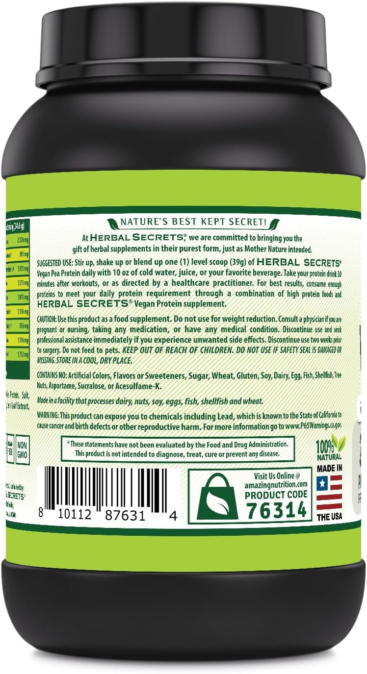 herbal-secrets-vegan-protein-powder---28g-protein-23-servings-62g-bcaa-supplement---made-in-usa---strawberry-banana-flavor---2lb-pack-3