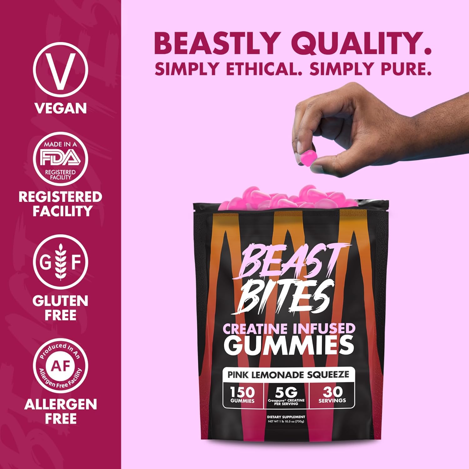 pink-lemonade-creatine-gummies---5g-creatine-monohydrate---vegan-low-calorie---made-in-usa---30-servings-4