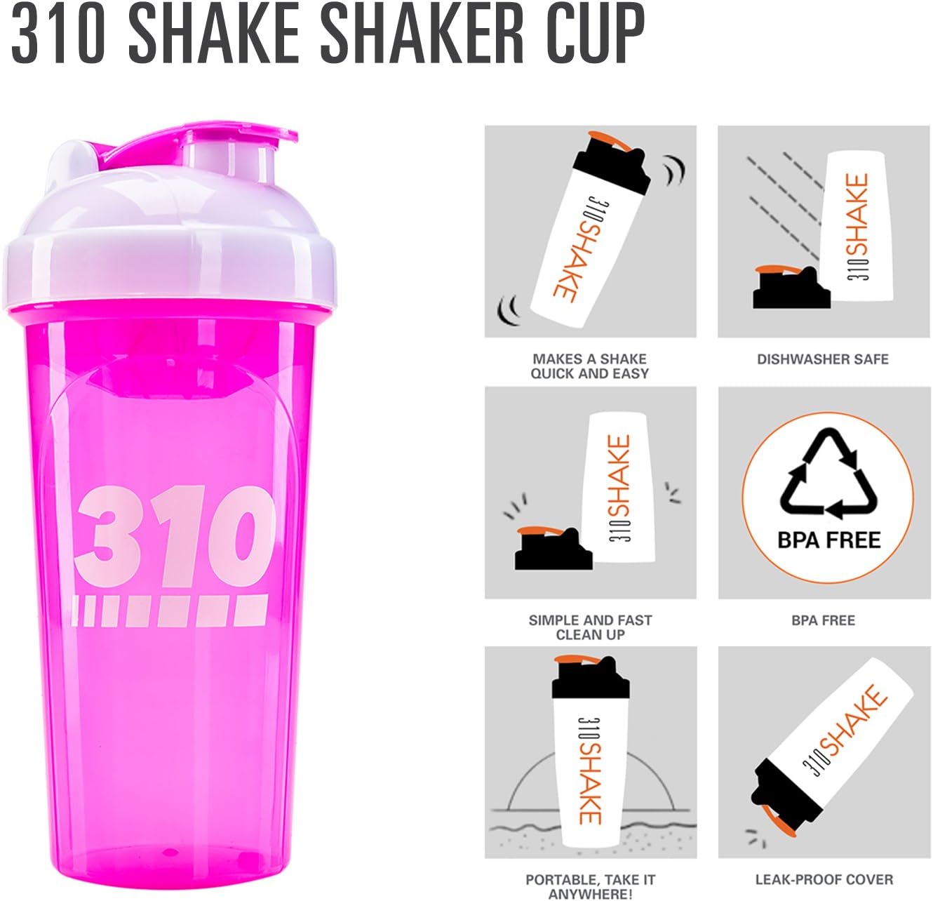 310-nutrition-pink-protein-shaker-bottle---meal-replacement-blender-for-shakes-2