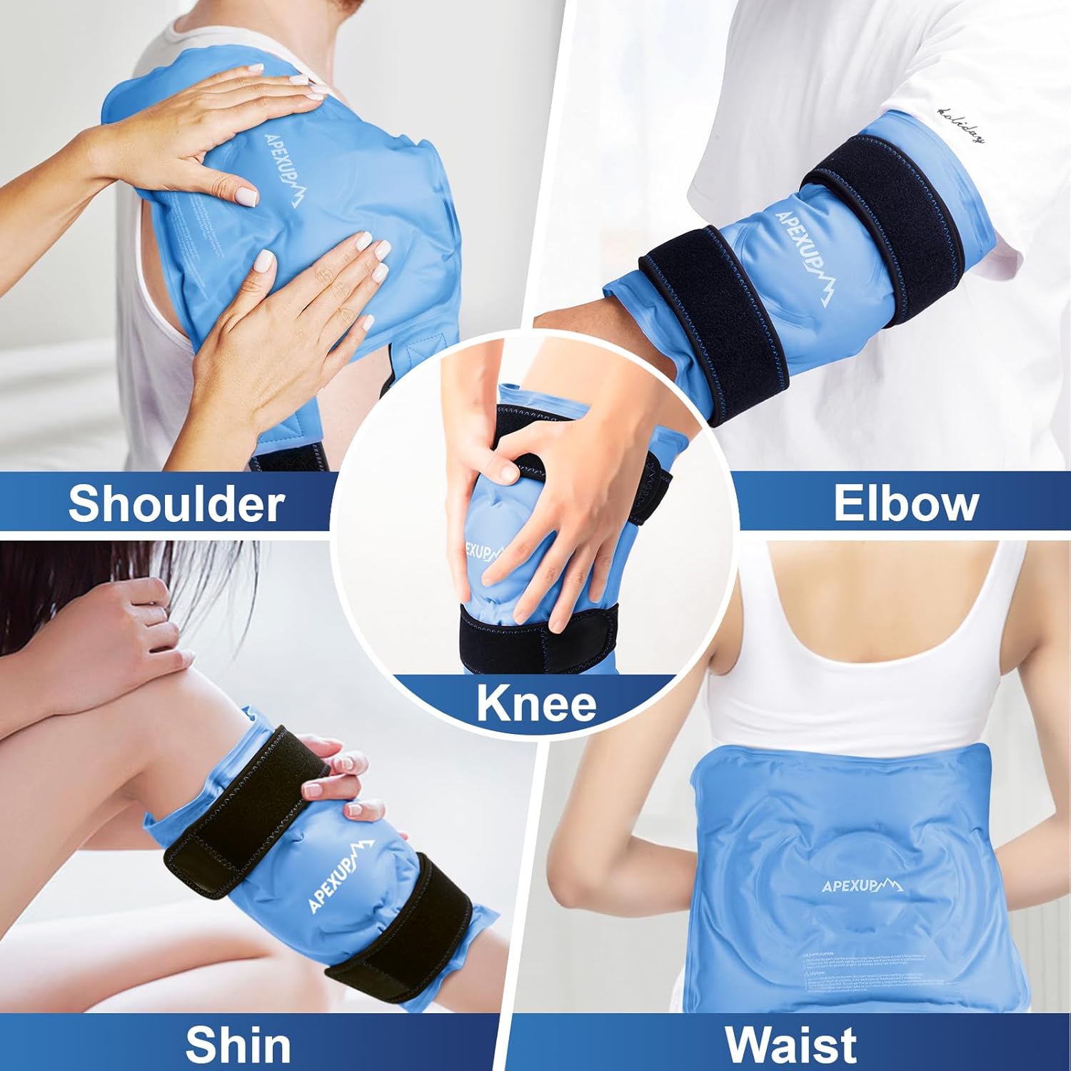 large-reusable-gel-ice-pack-wrap-for-knee-pain-relief---flexible-cold-pack-for-injuries-on-knee-back-shoulder-elbow-ankle-and-leg---blue-l---1-pack-7