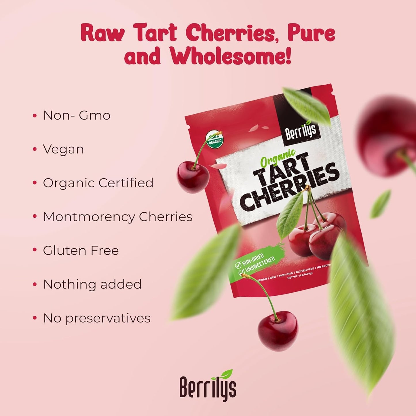 organic-pitted-dried-tart-cherries-10-oz---non-gmo-kosher-unsulfured---no-added-sugar-or-oil---healthy-snack-baking-ingredient-6