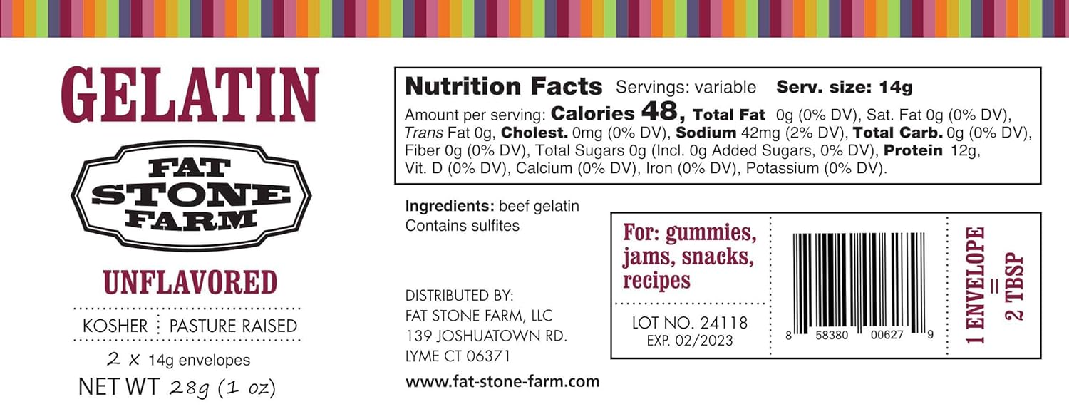 fat-stone-farm-unflavored-kosher-beef-gelatin-powder---2-single-serving-packets---oz-each-new-3