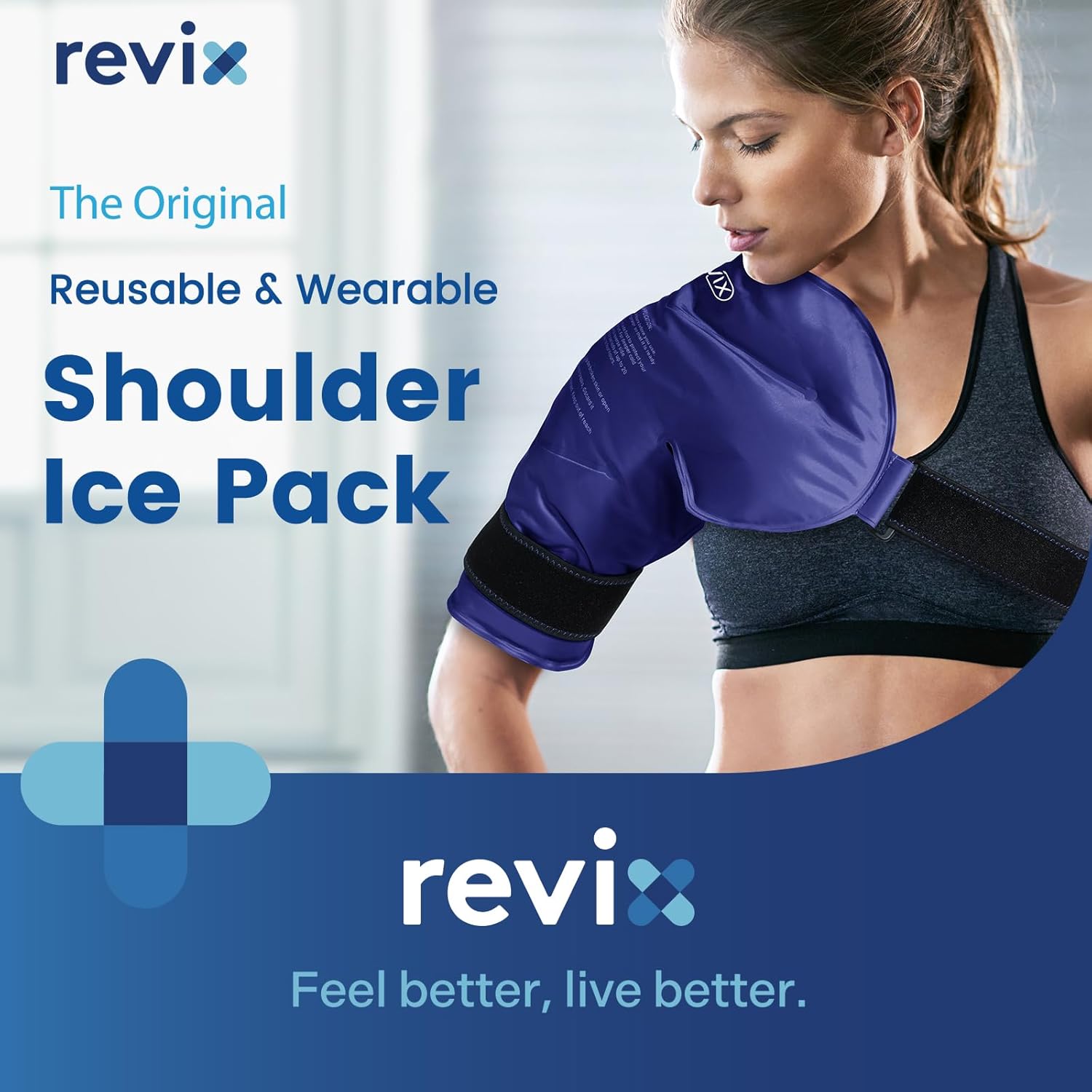 Shoulder Ice Pack for Rotator Cuff Cold Therapy - Reusable Gel Ice Packs for Injuries, Pain Relief, Bursitis, Swelling - Cold Compress Wrap for Shoulders - Espot.com.au