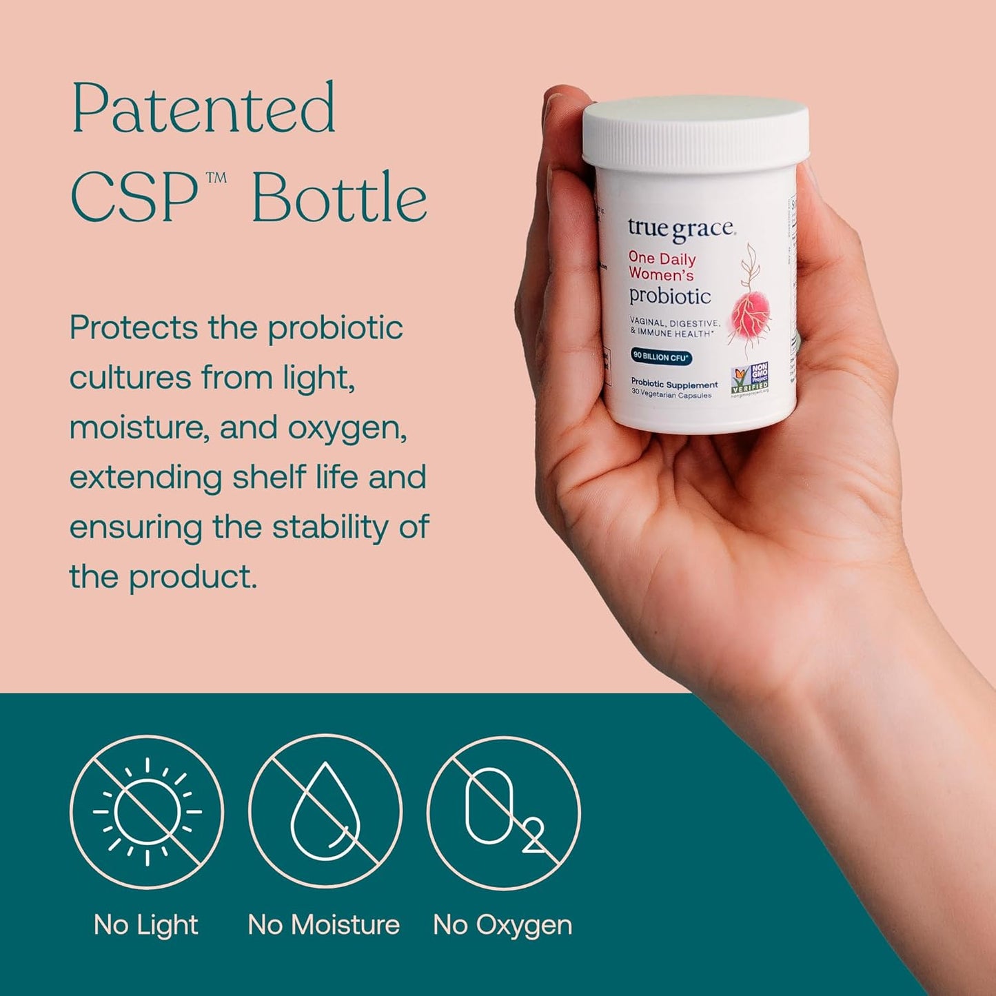 Organic Women's Probiotic with 90 Billion CFU - 60 Vegetarian Capsules for Digestive, Vaginal & Immune Health - Gluten, Dairy & Soy Free - 60 Servings - Espot.com.au