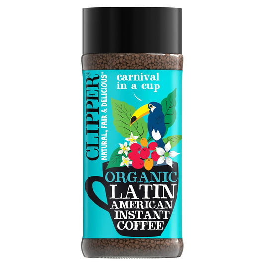 clipper-organic-instant-coffee-latin-american-medium-roast---fairtrade-freeze-dried-natural---100g-1
