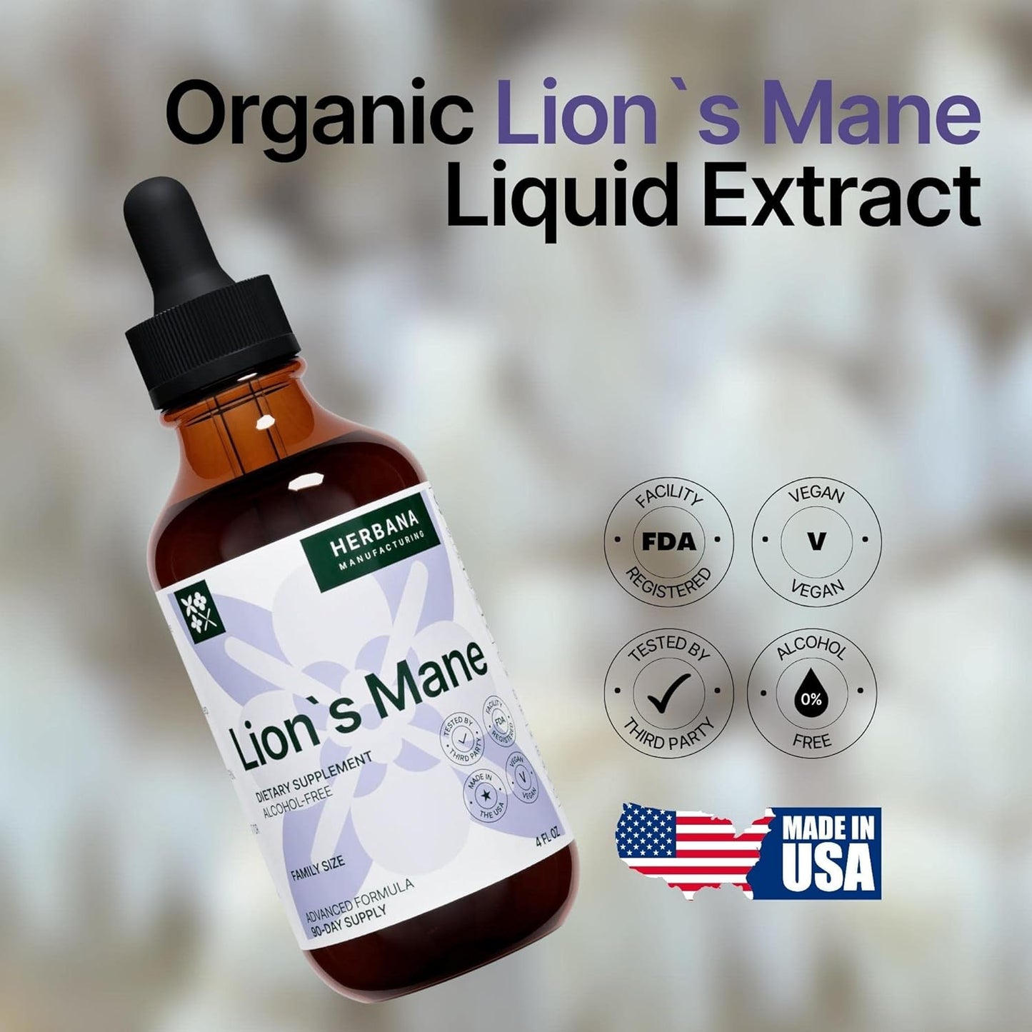 herbana-manufacturing-lions-mane-liquid-extract-4-fl-oz---mushroom-drops-for-brain-memory-mental-clarity-immune-support---high-potency-tincture---90-day-supply-6