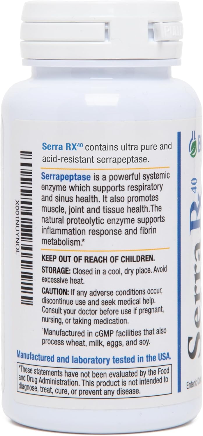 biomedic-labs-rx-serra-rx-40000-spu-serrapeptase---acid-resistant-enzyme-supplement-non-gmo-gluten-free-vegan---90-veg-capsules-2