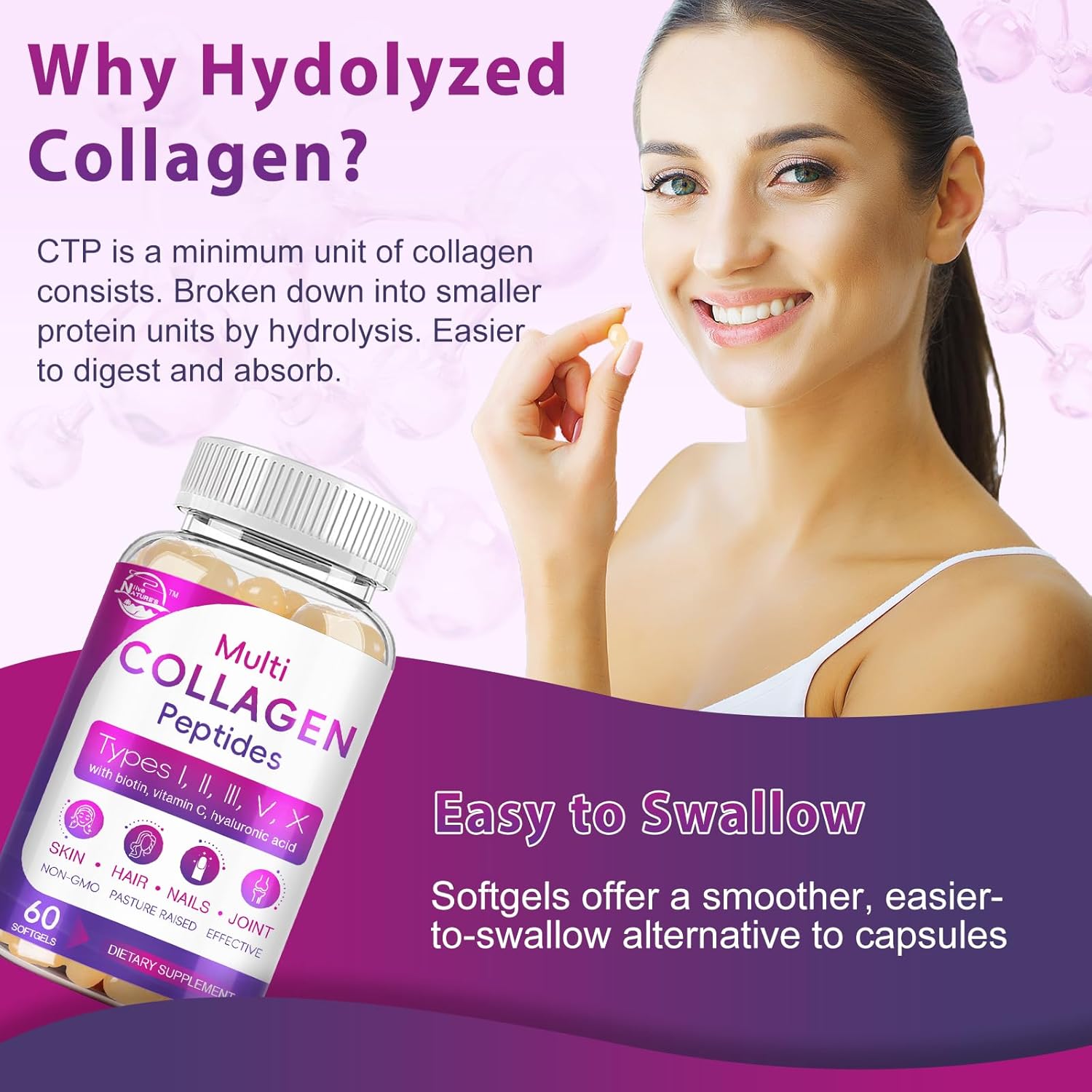 multi-collagen-peptides-softgel-with-biotin-vitamin-c-hyaluronic-acid---supports-skin-hair-nails-joints---grass-fed-non-gmo---60-softgel-2-pack-4