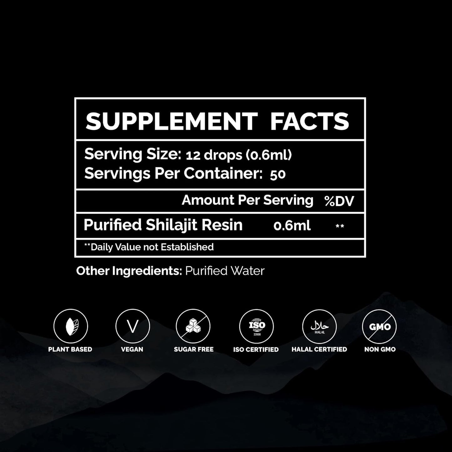 Organic Himalayan Shilajit Drops - Natural Detox & Energy Support - Liquid Drops with Fulvic Acid and Trace Minerals - 30ml - Espot.com.au