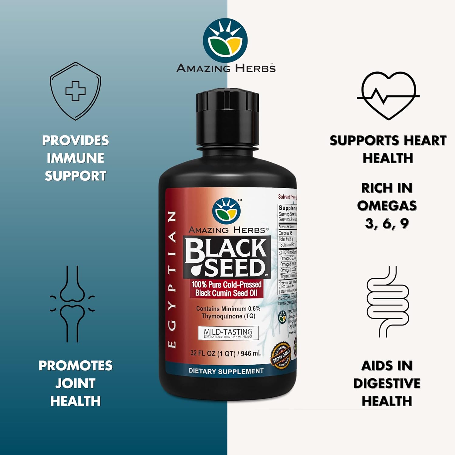 organic-cold-pressed-black-seed-oil---32-fl-oz-bottle---gluten-free-non-gmo---supports-digestive-health-immune-system-brain-function---mild-flavor-2