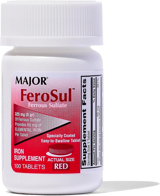 ferosul-ferrous-sulfate-325mg-tablets-with-65mg-elemental-iron-for-men-women---iron-supplement---red---100-tablets-1